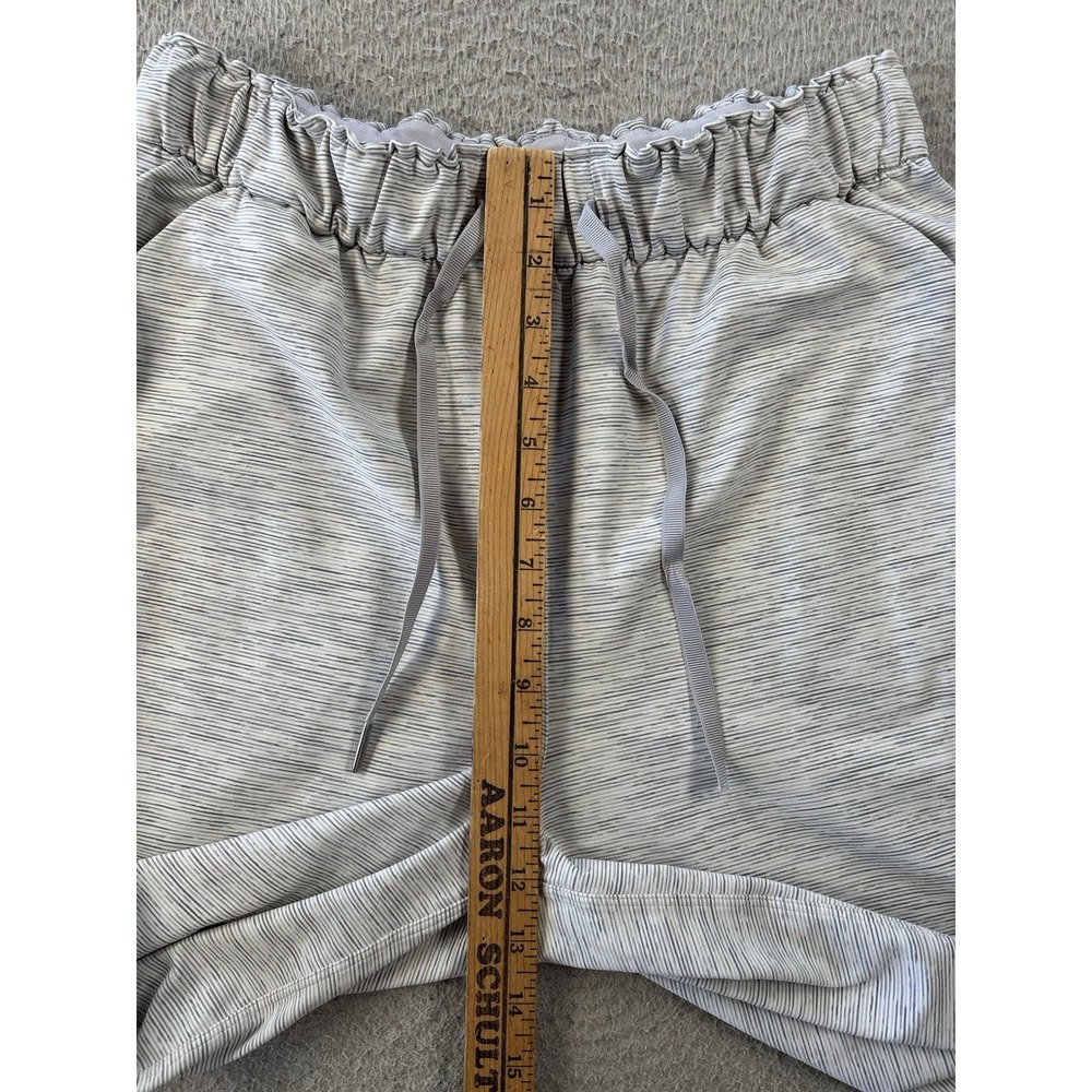 Lululemon On The Fly Luxtreme Pants Womens 8 Battleship Gray Stripes‎ Straight - Picture 5 of 10